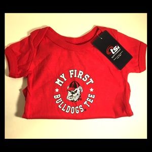 3/$20 💞”My first bulldogs tee”